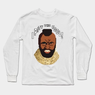 8-bit 80's - Mr. T Long Sleeve T-Shirt